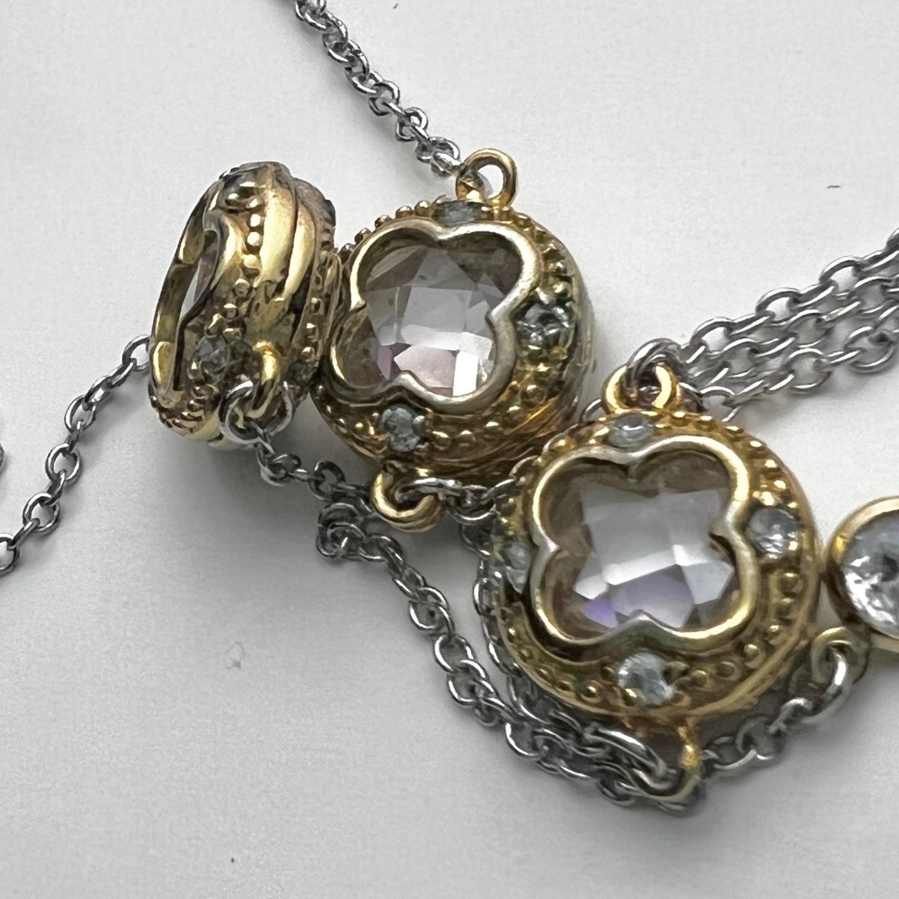 Fashion necklace with CZs - Picture 5 of 6